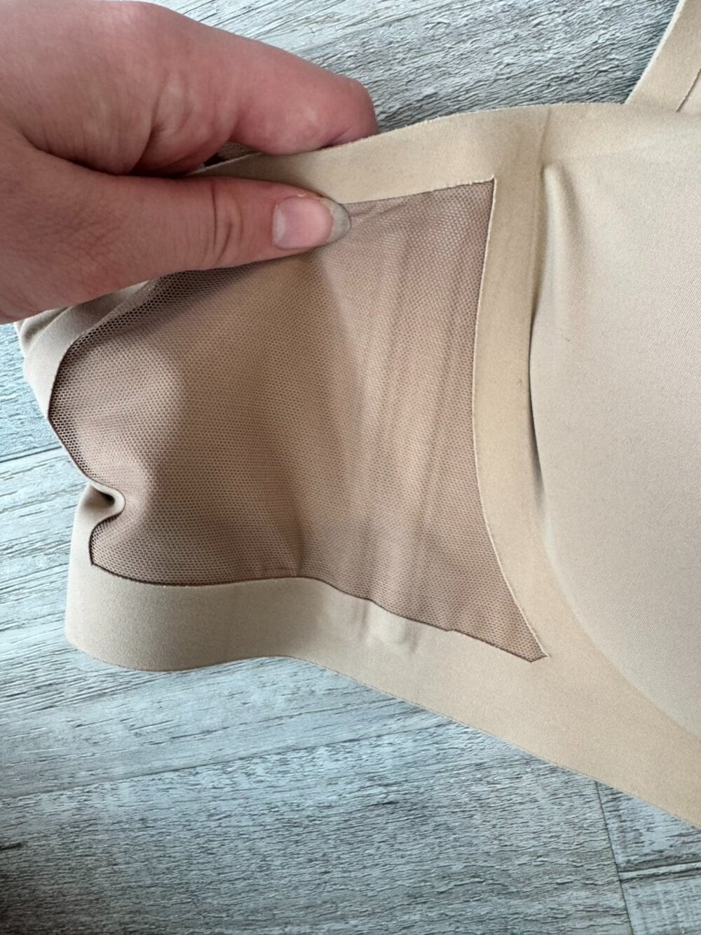 Honey Love crossover beige bra wireless size 1X N9 - Picture 4 of 5